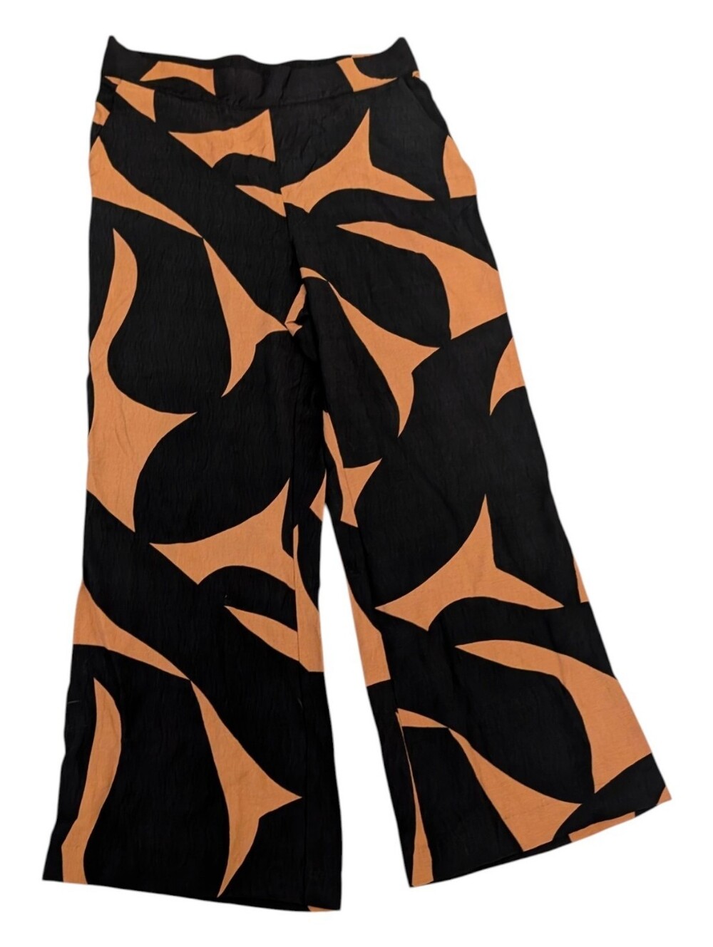 Tribal Tan And Black High Waist Wide Leg Pants Size XL - Picture 6 of 9